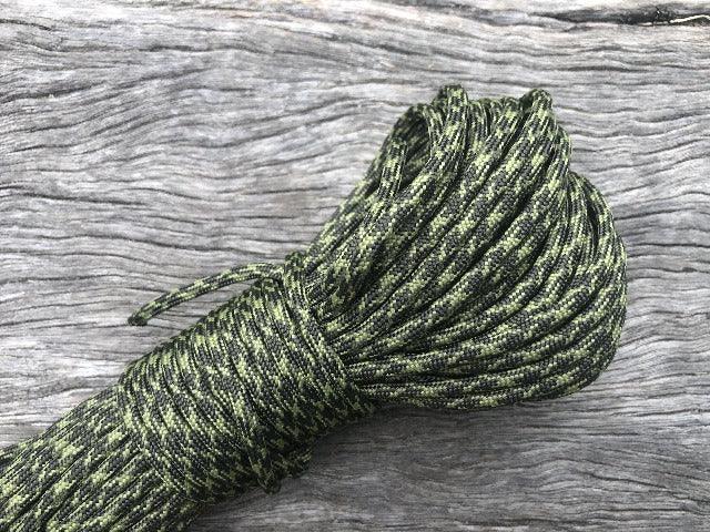Olive Drab and Moss Camo 550 Paracord Type III