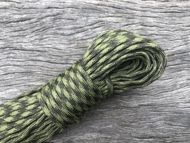 Olive Drab & Moss X Pattern Paracord - Cams Cords
